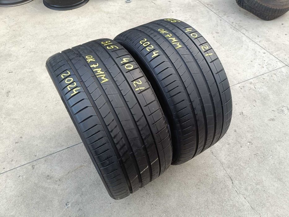 Doua anvelope vara 315 40 21 pirelli p zero pz4 MO profil de 7 mm dot 2024