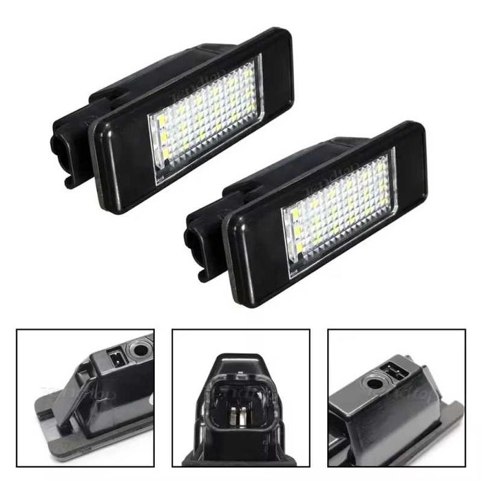 LED Плафони за номер Peugeot 207 ,307, 308, C3 C4  и мн др. Без грешки