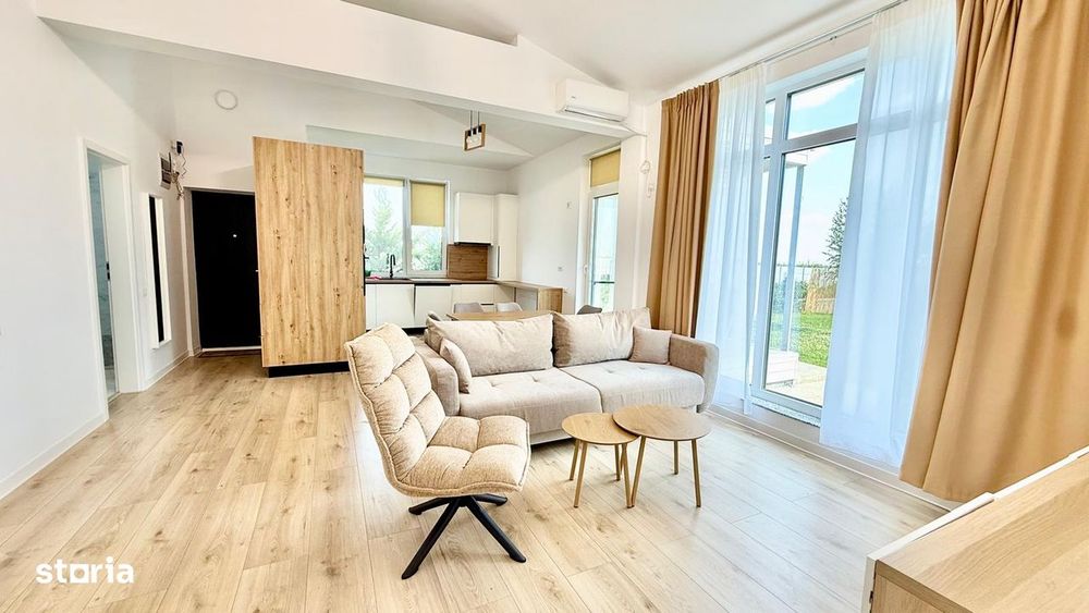 Inchiriez casa 4 cam Corbeanca, 500mp teren, cartier privat, liniște