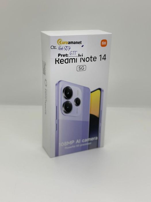 Telefon mobil Xiaomi Redmi Note 14, 8GB RAM, 256GB -A-