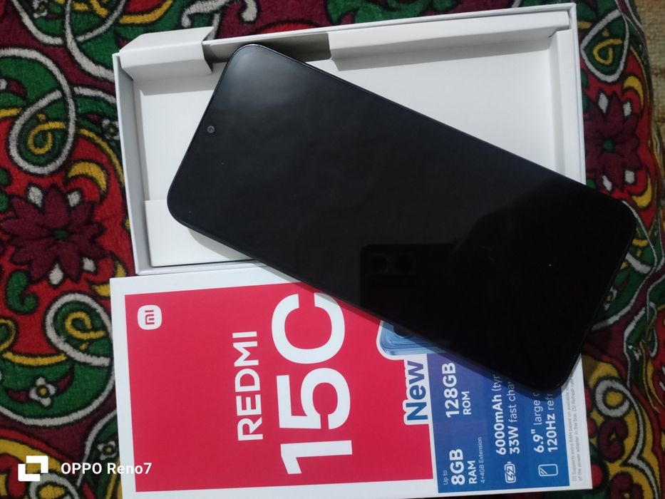 Redmi 15c karobpka dak bor tel yoqib korilmagan hali yengi
