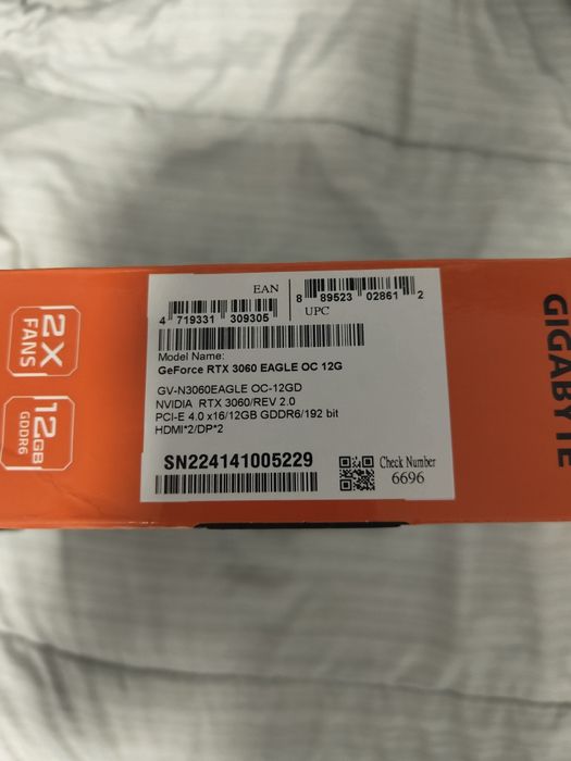 GeForce RTX 3060 EAGLE OC 12GB