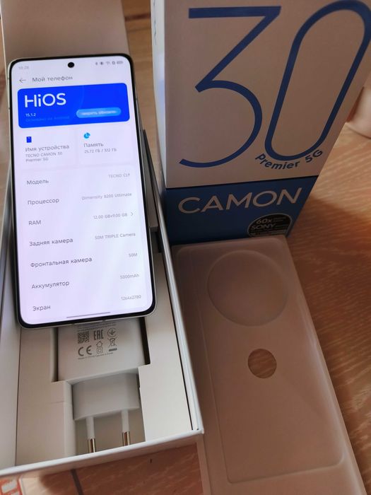Телефон Tecno Camon 30 Premier 12/512 серый
