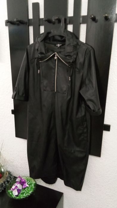 Кожена дамска рокля от кожа