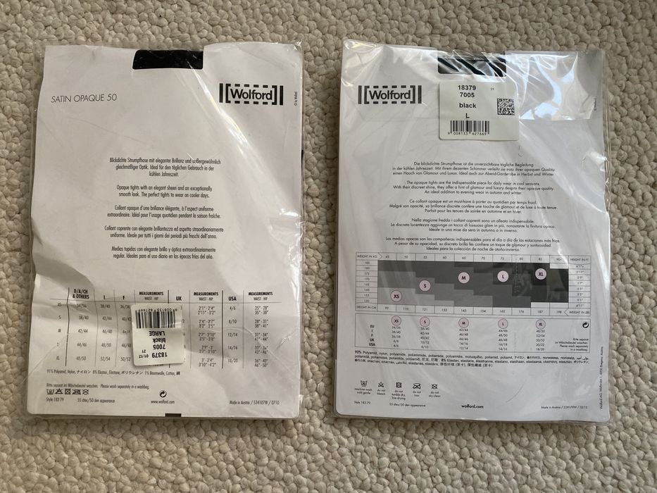 Wolford нови чоропогащници - pure 10, satin touch 20, satin oopaque 50