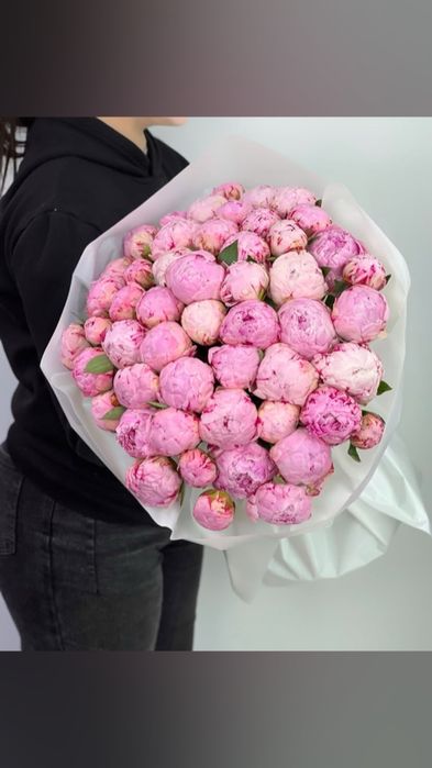 Розы, Тюльпаны, Пионы, кустовые розы