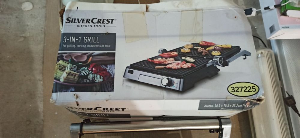 3 in 1 grill Silver Crest