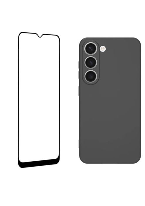 Husa Silicon si Folie Sticla 12D Samsung A22/A23/A33/A25/A24/A26