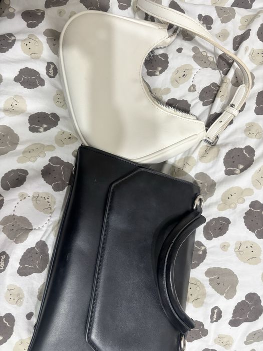 Две сумки черная и белая