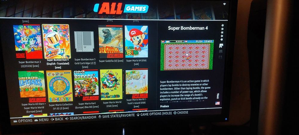 Consola jocuri pe tv