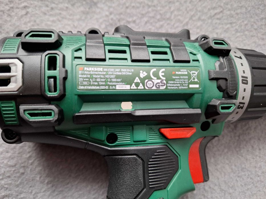 Masina de gaurit si insurubat (bormasina), Parkside