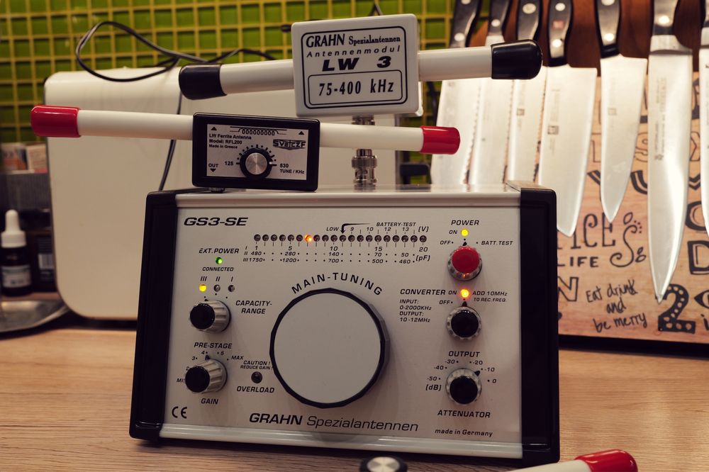 Antena activa GRAHN GS3-SE radioamatori cu 3 module DX TX HF UHF LW
