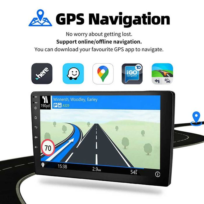 Honda CR-V_3 2006-2012 9” 2-DIN с Android 14, 4/64GB, CarPlay и AndroidAuto
