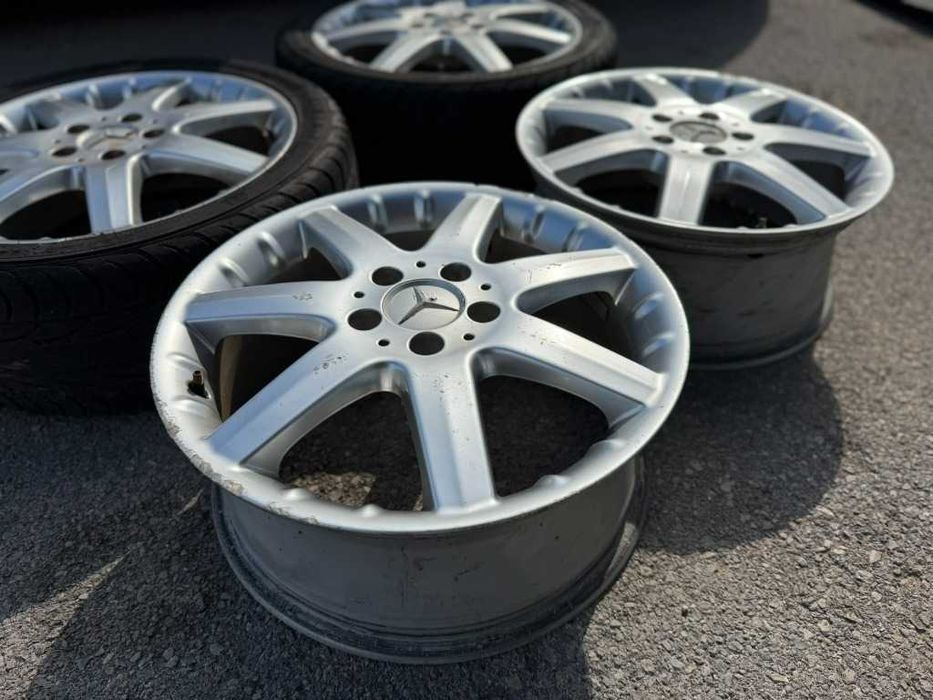 4 бр. Летни гуми 215/45 R17 с алуминиеви джанти 5x112 Mercedes-Benz