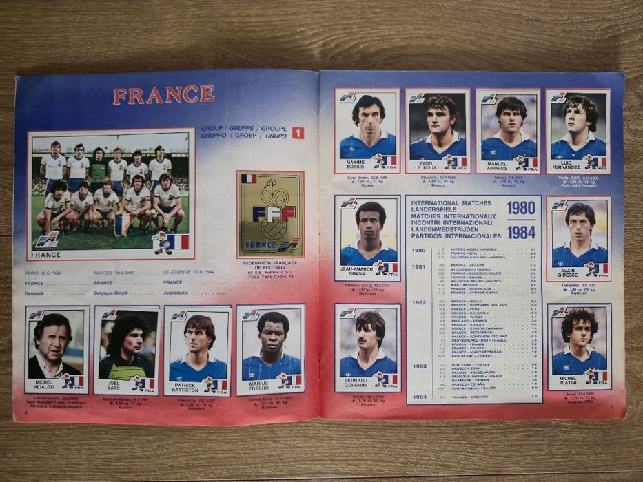 Album Panini Euro 84