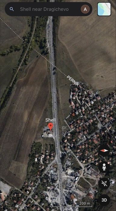 ПАРЦЕЛ ДРАГИЧЕВО Перник 3851 кв.м. срещу SHELL