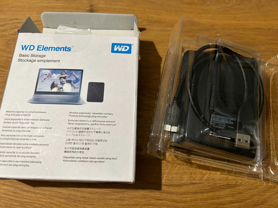 HDD extern WD Elements, Nou, 2TB, 2.5", USB 3.0, Negru