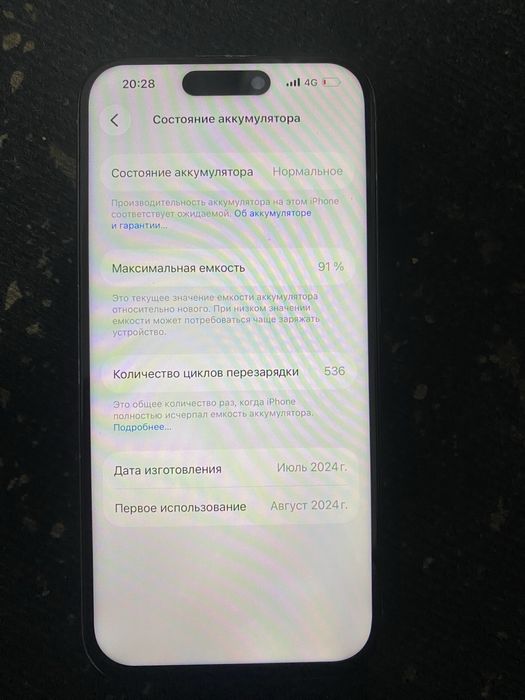 iPhone 15 про 256гб 91акб