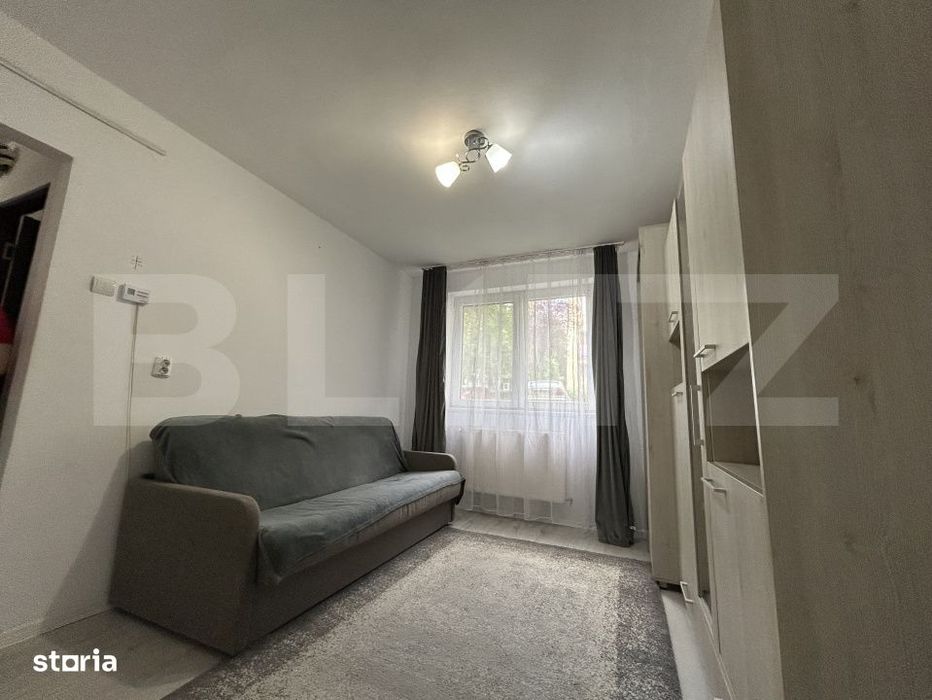 Apartament 2 camere, 31 mp, parter inalt – mobilat/investitie ideala