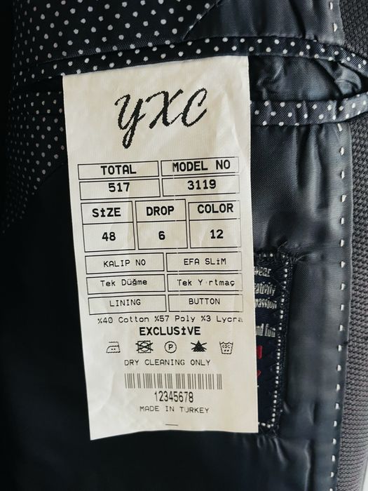 Мъжко сако размер  48