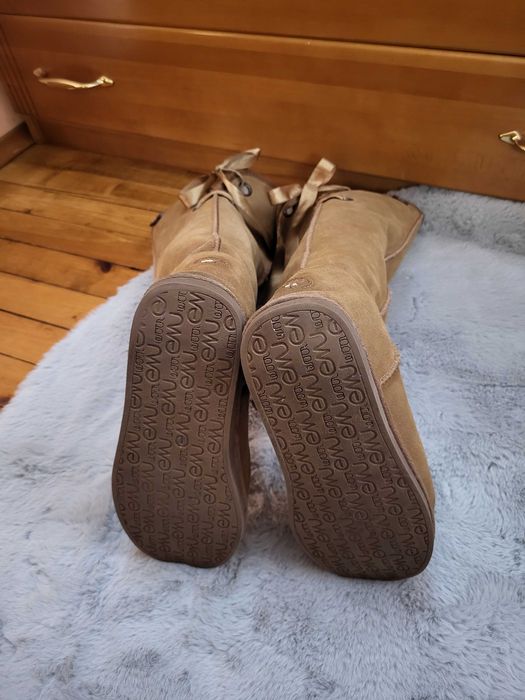 Зимни високи ботуши EMU Australia от естествен велур 41 р