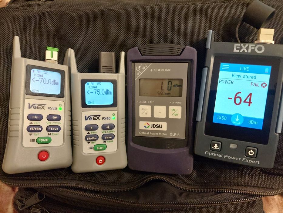 Powermeter pentru testare , măsurare semnal fibra optica veex exfo