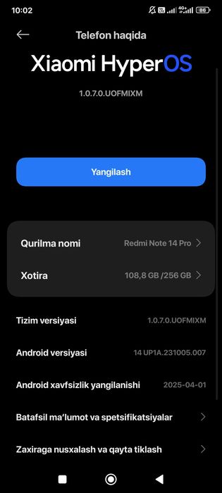 Redmi note 14pro