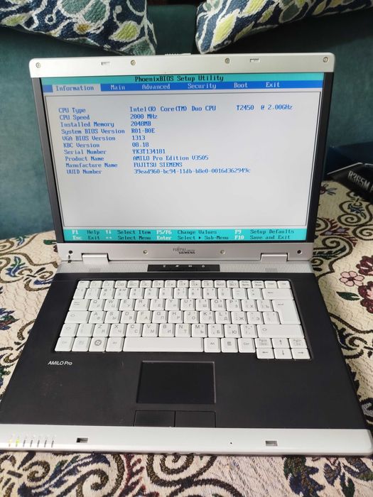 Продам ноутбук Fujitsu Siemens AMILO Pro