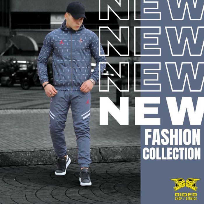 Скидка 20% Мужской спортивный костюм