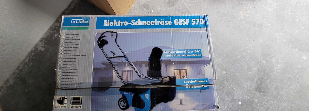 Freza de zapada electrica GUDE GESF 570