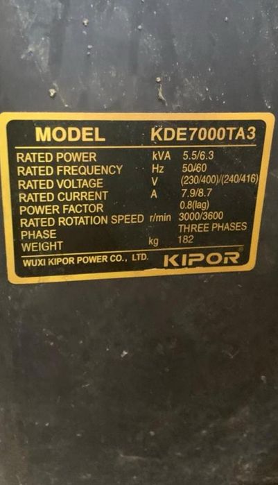 Дизельный Генератор 3 фазы в упаковке