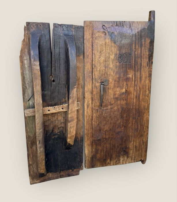 Usa dubla taraneasca rara zavor dublu datata 1820