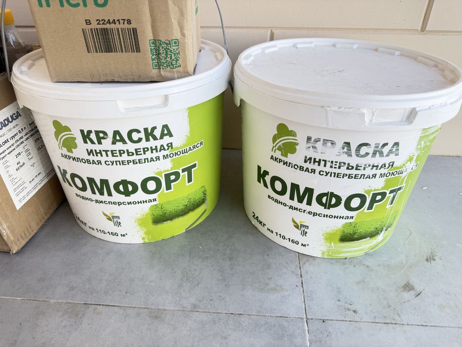 Краски для стен или потолка