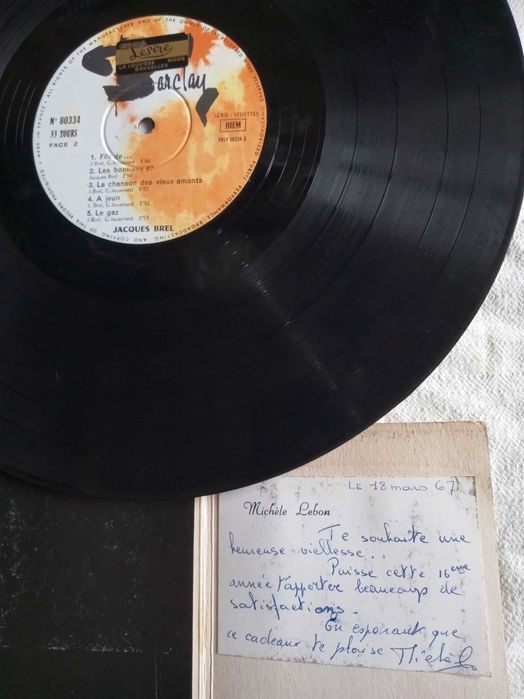 Грамофона плоча Jaque Brel 67. Vedettes, Франция