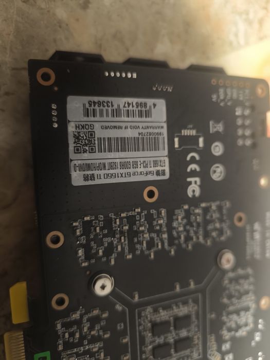Видеокарта GTX1660 TI