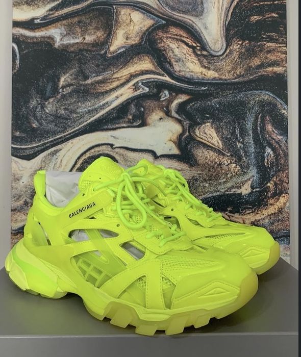 Adidasi balenciaga track neon