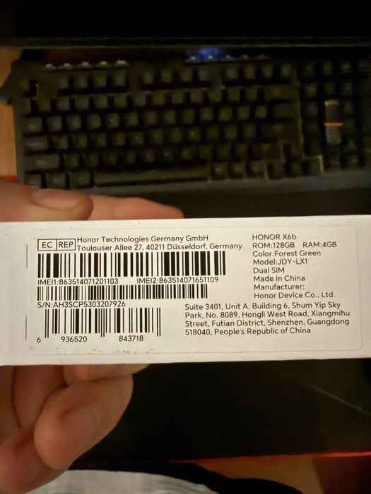 Honor X6B telefon