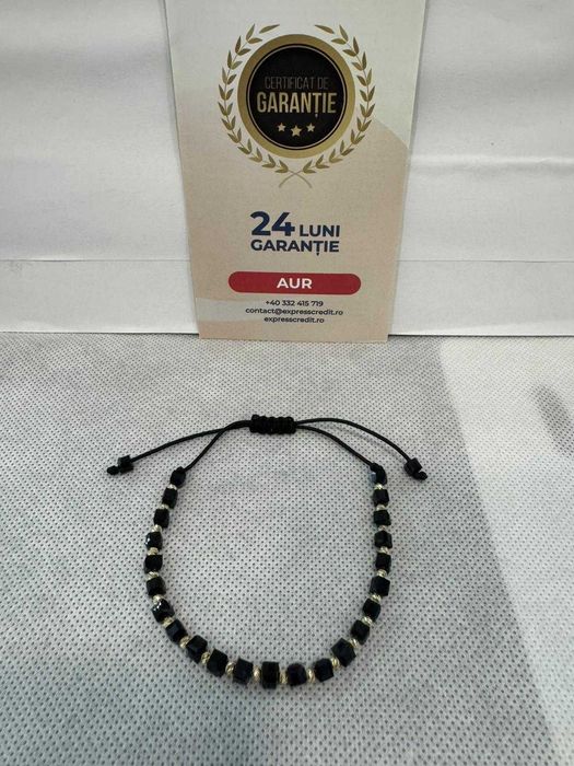 (Ag41) Bratara aur 14K B6266.2 - Certificat de garanție!