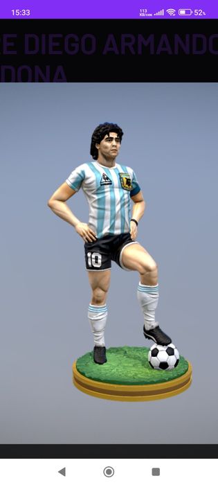 Футболни фигури 3д принтирани