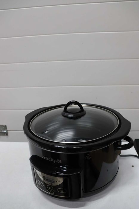 Бавна готварска печка Crock-Pot Crock Pot 4.7, Черна: 4.7л, Гланцово черна, Цифрова, с обратно броене