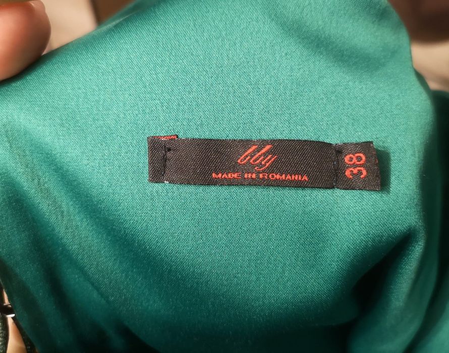 Rochie verde de tafta