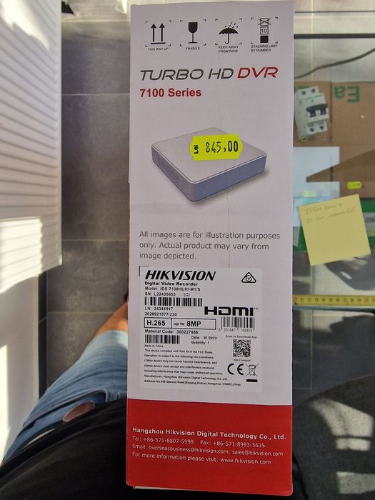 Hikvision IDS-7108HUHI Dvr 8 canale, 8MP, audio prin coaxial