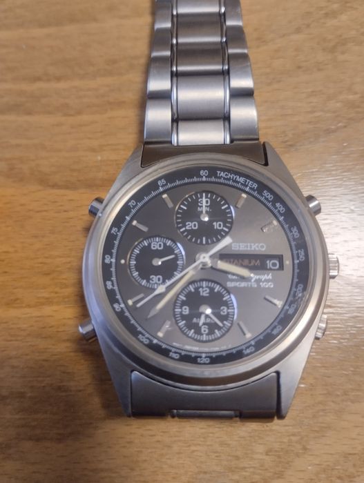 Seiko titanium chronograph