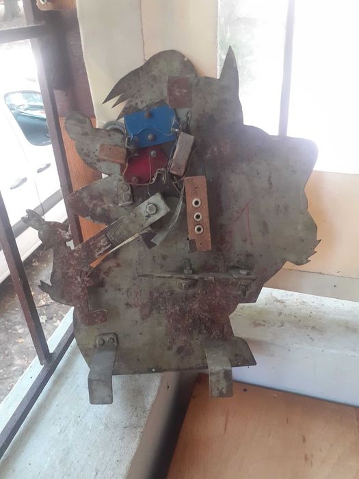 Стара бълг.метална мишена играчка от стрелбище Ну Погоди