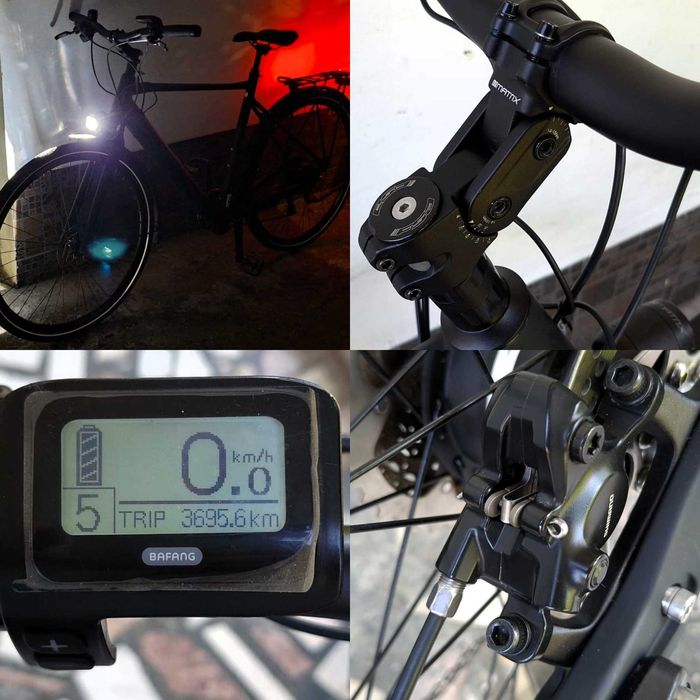 Bicicleta electrica Hybrid produsa in Germania  - FALTER  E9.0  Urban 2023, doar 19,5 kg, afisaj LED