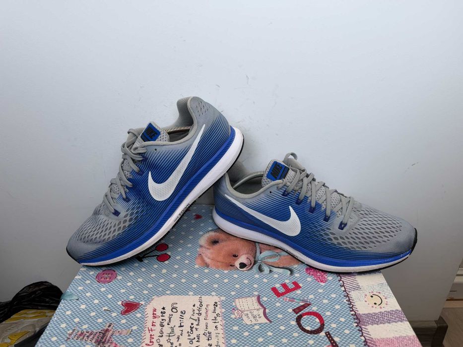 Nike Air Zoom Pegasus 34 Grey Racer Blue''оригинални маратонки 45.5 номер
