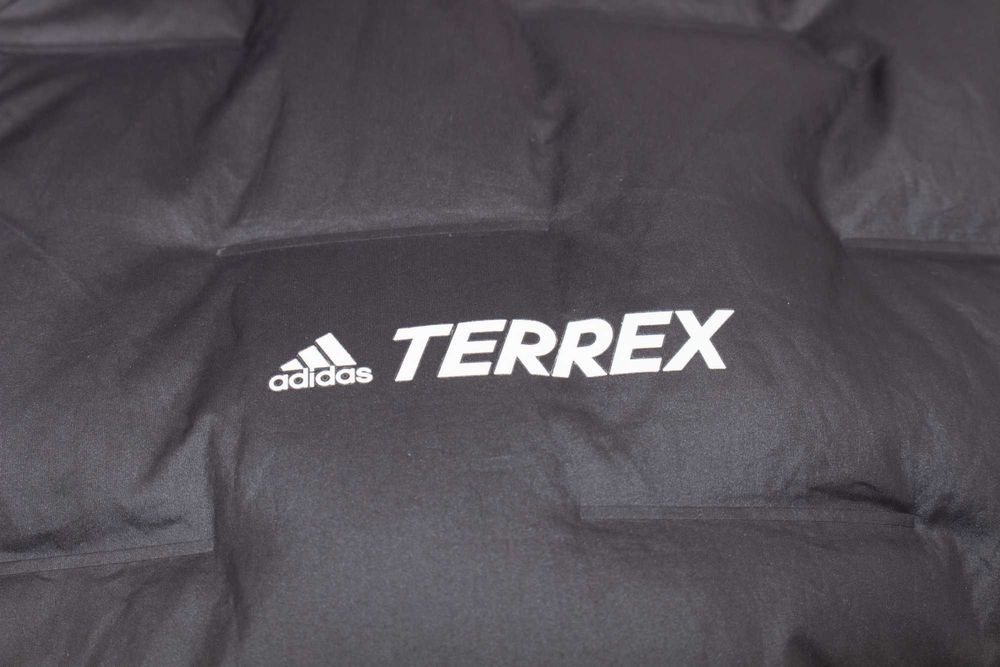 Adidas Terrex оригинално дамско пухено яке черно качулка пълнеж пух М