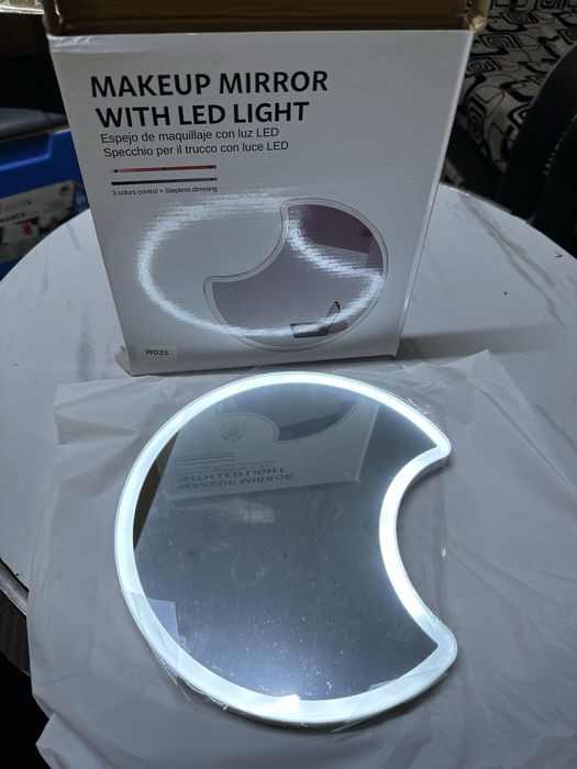 LED зеркало настольное с подсветкой
