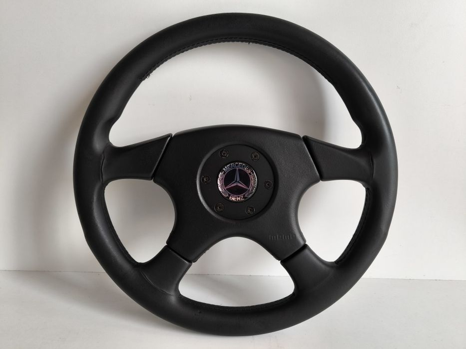 Кожен волан МОМО черен 35см оригинален 1991 година спортен momo