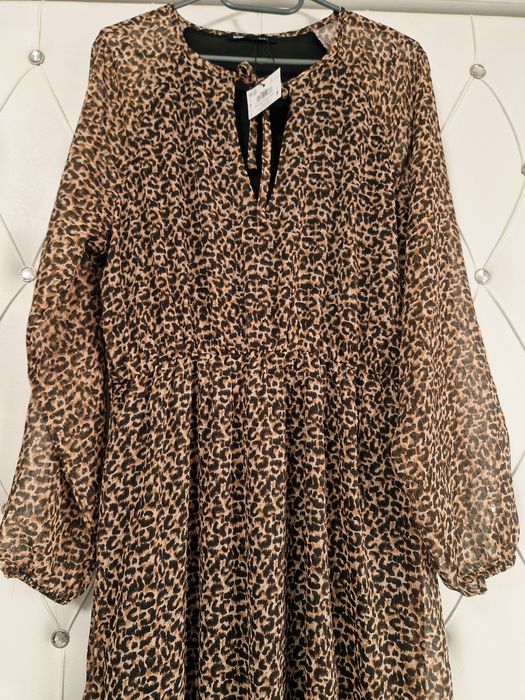 Rochie vaporoasa animal print